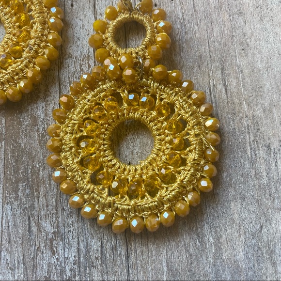 ☀️Macrame and Beaded Radiance Earrings☀️ - Picture 5 of 5